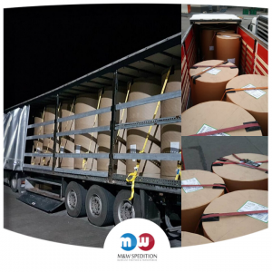 Transport von Waren: Baumaterialien, Lebensmittel, Textilien, Stahl- und Metall, Papier- und Papierverpackungen, Kunststoff, Maschinen bis 24 Tonnen.